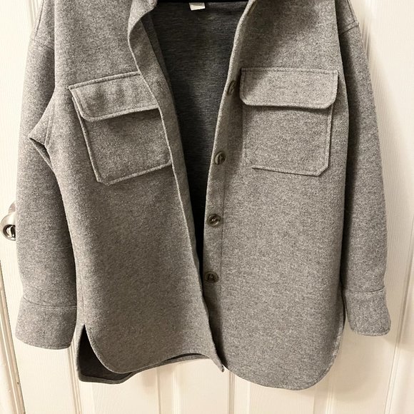 H&M Grey Shacket - Picture 2 of 3